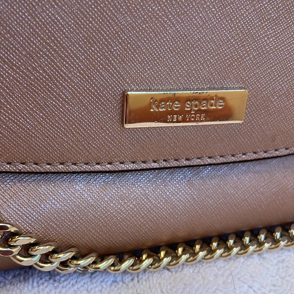 KATE SPADE Greer Laurel Way Rose Gold Leather Crossbody Bag - Picture 4 of 9